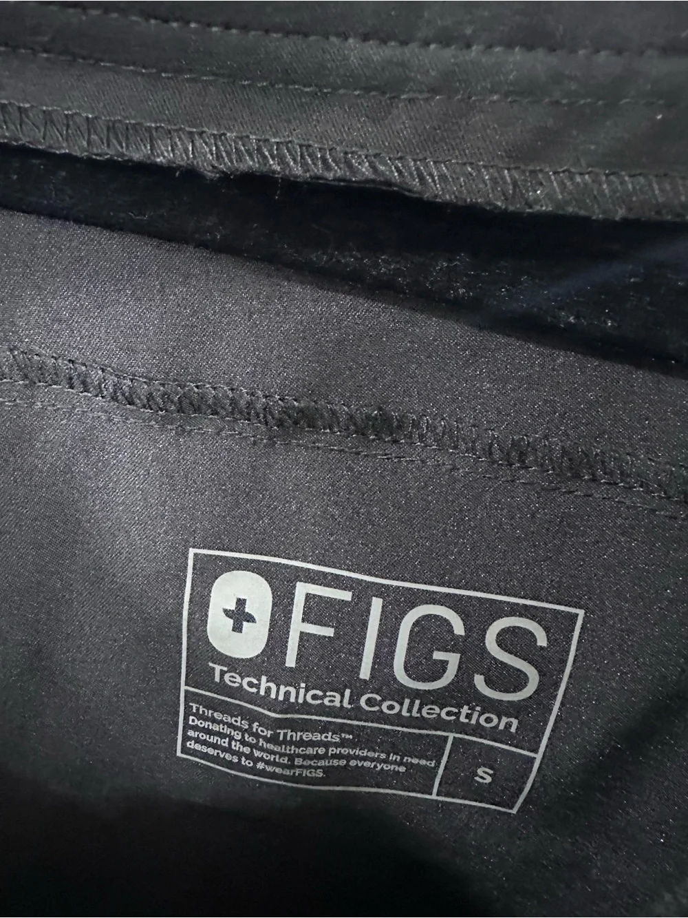 FIGS Men’s Small Tansen Technical Jogger Scrub Pants Black MXXSW2004